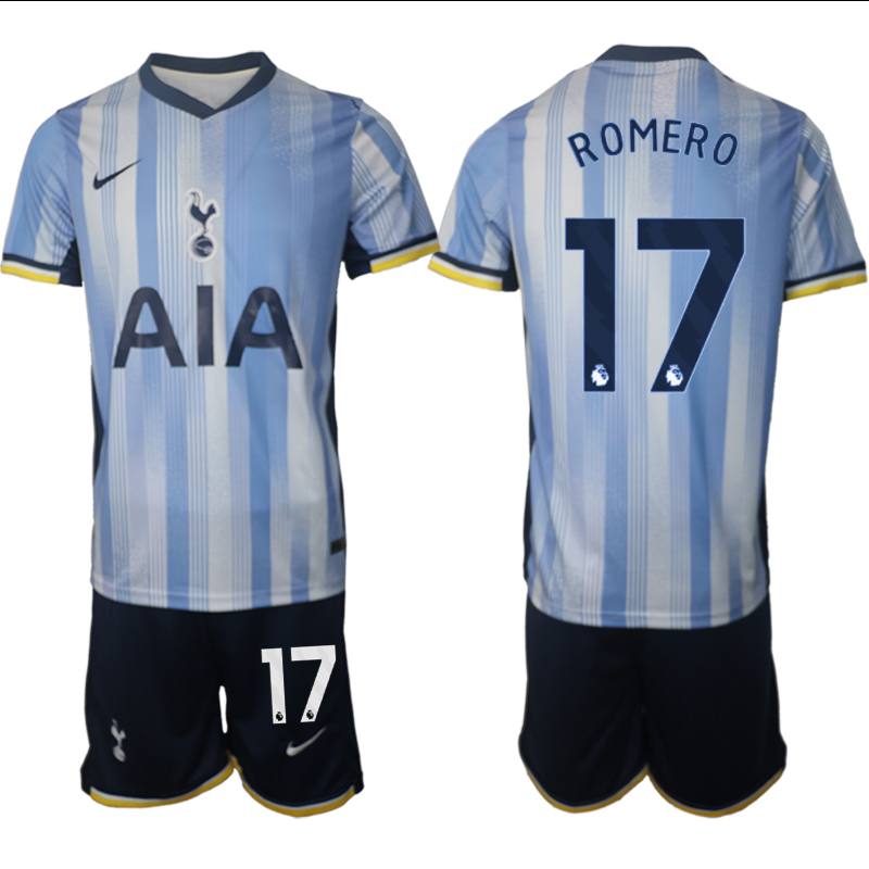 Men 2024-2025 Club Tottenham away Blue #17 Soccer Jersey->tottenham jersey->Soccer Club Jersey